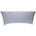 housse extensible blanche pour table 180cm, Location de tables la rochelle