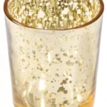 Photophore doré, déco, Décoration de table mariage, Centre de table doré, Bougeoir doré, Lumière d'ambiance mariage, Décoration événementielle dorée