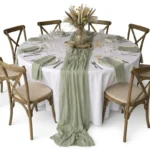 Chemin de table Vert • Divine Réception