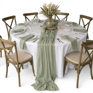 Chemin de table Vert • Divine Réception
