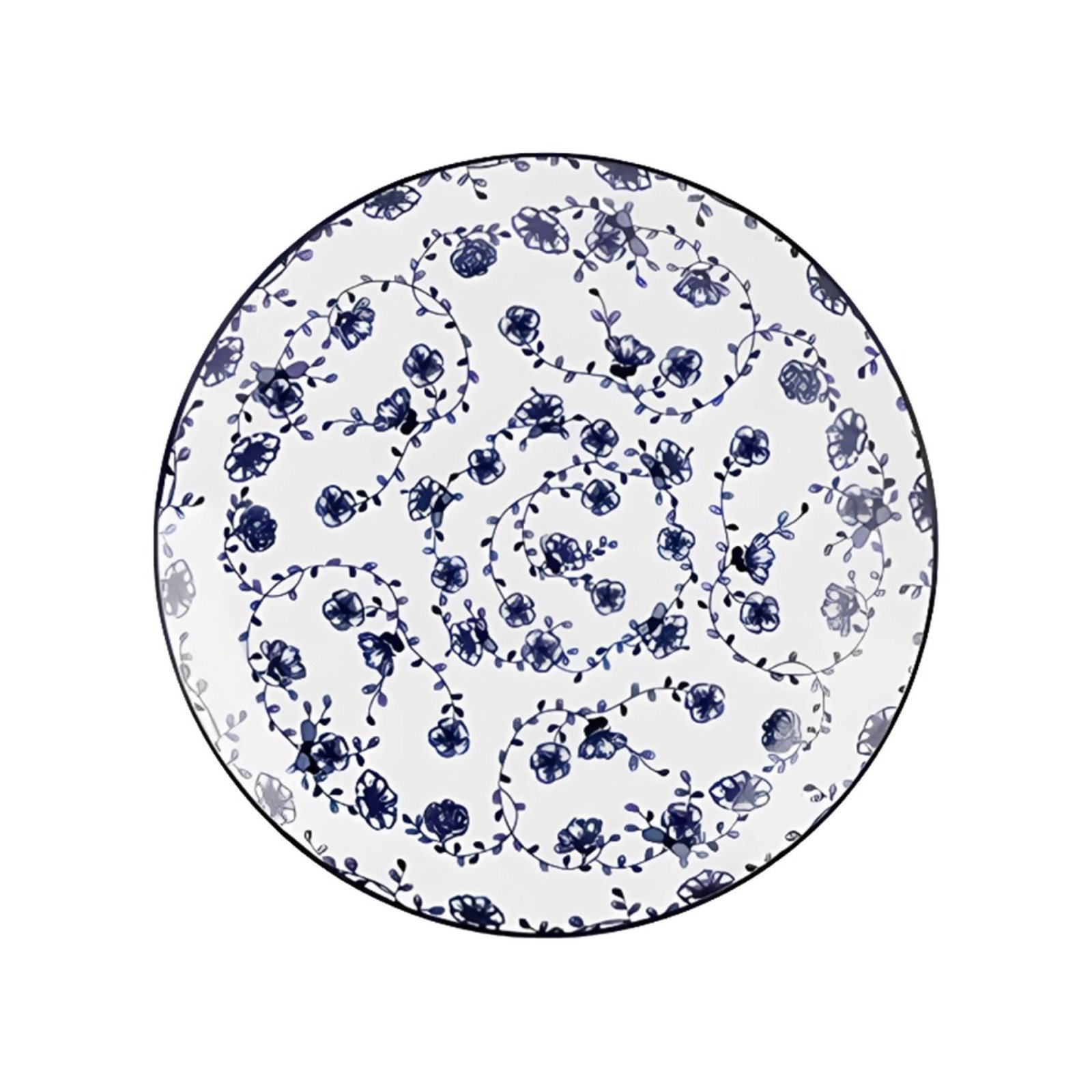 Assiette Flora bleu 27 cm